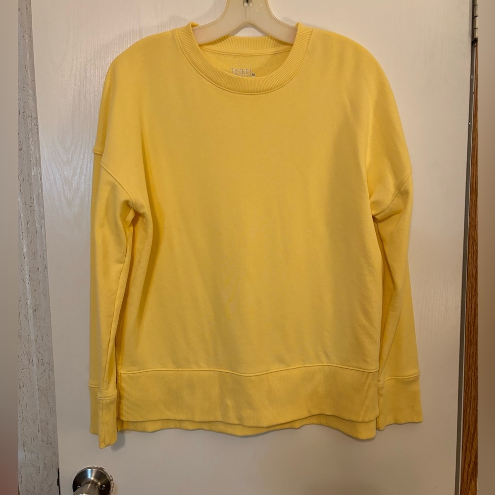 Time and Tru Yellow Sweatshirt